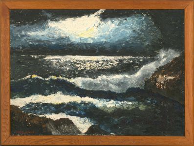 H. S. Hale - Contemporary Oil, Abstract Seascape