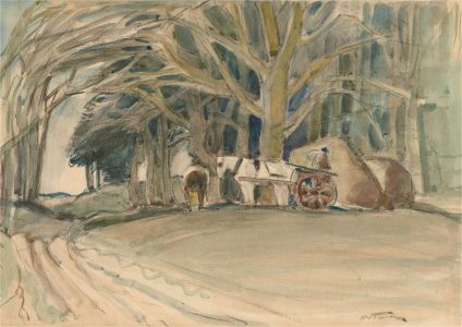 Horace Tuck (1876-1951) - Early 20th Century Watercolour, Horse and Cart