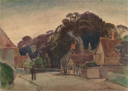 Horace Tuck (1876-1951) - Early 20th Century Watercolour, The Village