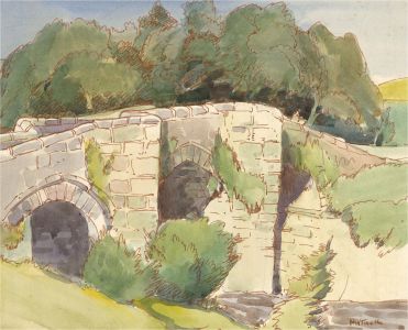 Horace Tuck (1876-1951) - Mid 20th Century Watercolour, Stone Bridge