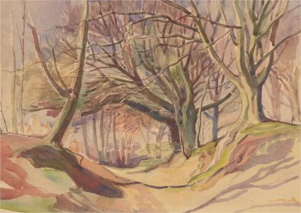 Horace Tuck (1876-1951) - Watercolour, The Driftway, Sheringham