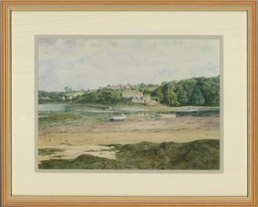 Leslie L. Heffernon - 20th Century Watercolour, View from St. Anthony-in-Meneage
