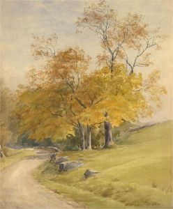 James Heron (fl.1878-1919) - Late 19th Century Watercolour, Country Lane