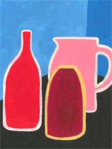 Sian Roberts - 2021 Acrylic, Three Vases
