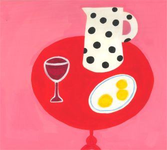 Sian Roberts - 2021 Acrylic, Still Life with Spotty Jug