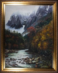 2003 Acrylic - Misty Himalayas
