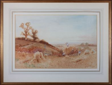 A. Haselgrave - Early 20th Century Watercolour, Harvesting Hay