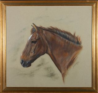 Janet Payne - 1992 Gouache, Chestnut