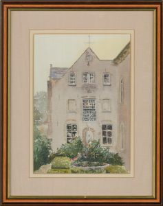 R. Carmichael - Contemporary Watercolour, Chapel of the English Convent, Bruges