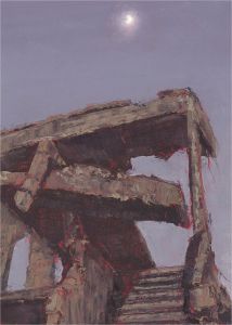 Tom Young - 2008 Oil, Stairway, Bint Jbeil