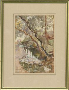 Alexander Peacock - 1917 Watercolour, Woodland Brook