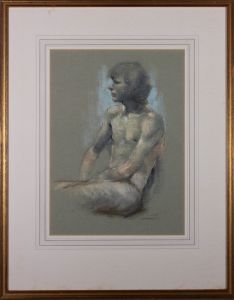 Dennis Frost (1925-1982) - Mid 20th Century Pastel, Male Nude