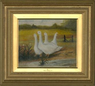 Peter Potashnick - 20th Century Oil, A Gaggle of Geese
