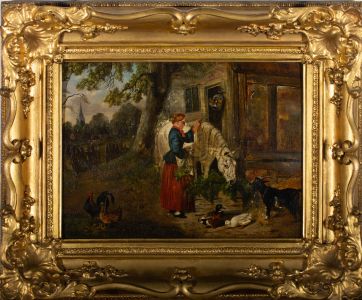 Late 19th Century Oil - Bucolic Idyll