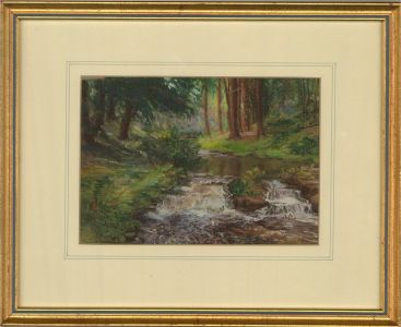 Myrna Luff - 1992 Pastel, Forest River
