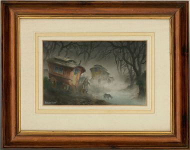 Frank Rose - 20th Century Watercolour, Dark Forest