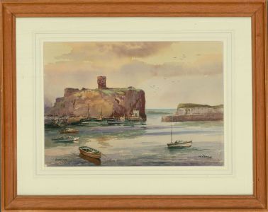 William Fergie (1893-1971) - Mid 20th Century Watercolour, Dunbar Harbour