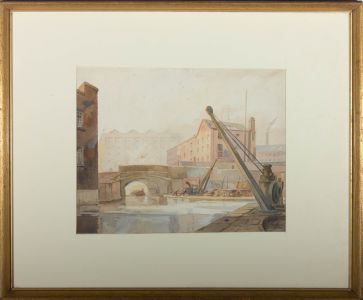 George Lee - Mid 20th Century Watercolour, Great Ducie Street Canal, Manchester
