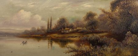 D. Ross - Early 20th Century Oil, River Scene