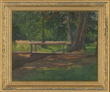 G. Halstead - 20th Century Oil, Sunlight Beneath The Trees