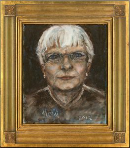 Mary O'Meara - 2012 Oil, Mom, Self-Portrait