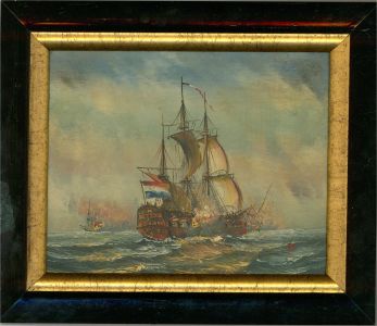 J.W. - 20th Century Oil, Dutch Ship in Battle