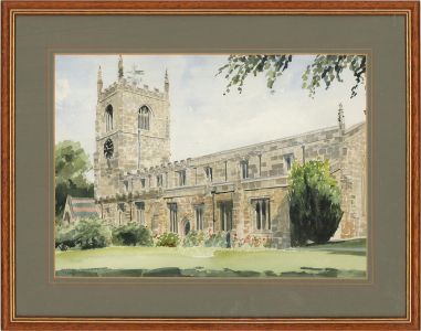 Gordon Metcalfe (b.1935) - 1997 Watercolour, Country Church