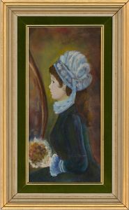 Linda Mann After Pierre-Auguste Renoir - 1975 Oil, Her First Evening Out