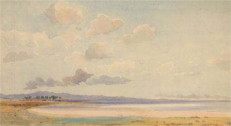 D.K. Kennett - 1920 Watercolour, Lake Mariout, Egypt