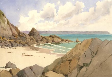 Raymond Turner Barker (1872-1945) - Early 20th Century Watercolour, Cornish Cove