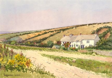 Raymond Turner Barker (1872-1945) - 1922 Watercolour, Tregurrian