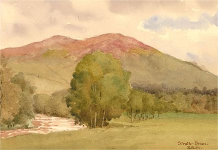 Raymond Turner Barker (1872-1945) - 1934 Watercolour, Strath Bran
