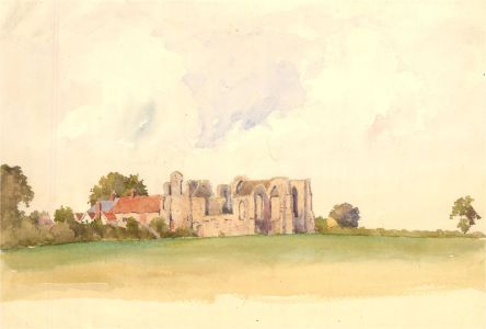 Raymond Turner Barker (1872-1945) - Early 20th Century Watercolour, Abbey Ruin