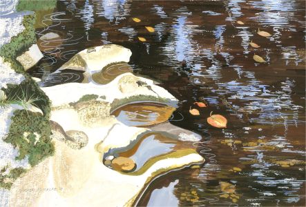 Gordon Metcalfe (b.1935) - 2007 Gouache, Dales River