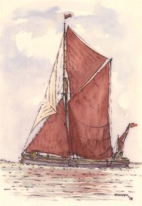 Peter John Stuckey (1921-2013) - 1978 Watercolour, Sailing Boat