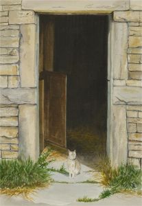 Gordon Metcalfe (b.1935) - Contemporary Watercolour, The House Cat