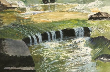 Gordon Metcalfe (b.1935) - Contemporary Watercolour, River View