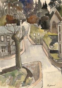 Sydney d'Horne Shepherd (1909-1993) - Mid 20thC Watercolour, Autumn Village