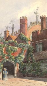 Early 20th Century Watercolour - Hampton Court Palace