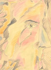 Michael Roy - 1975 Coloured Pencil, Medusa