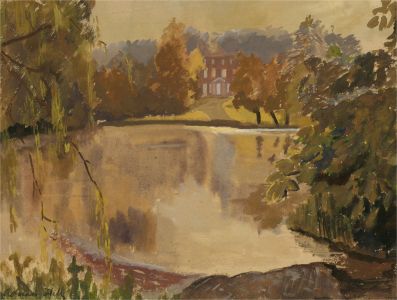 Adrian Hill PROI RBA (1895-1977) - Early 20thC Watercolour, Across The Lake