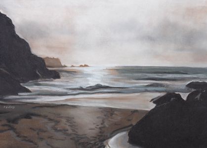 P. Vichey - 20th Century Pastel, Cloudy Cove