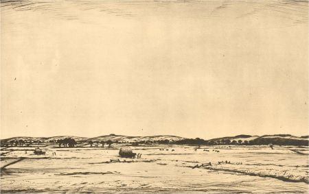After C.R.W. Nevinson ARA (1889-1946) - 1932 Photogravure, Sussex Downs