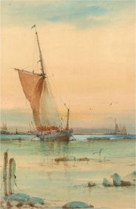 R. Marker - Early 20th Century Watercolour, Thames Sailing Barge