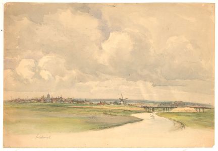 Emerson Harold Groom (1890-1983) - 1927 Watercolour, Sandwich Mill, Kent