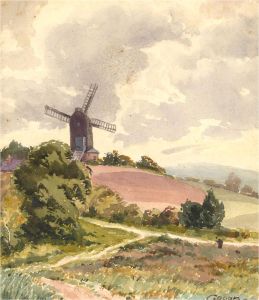 Emerson Harold Groom (1890-1983) - 1926 Watercolour, Henfield Mill, Sussex