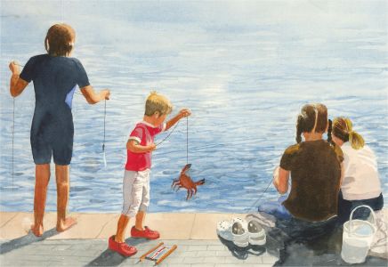 Gordon Metcalfe (b.1935) - Contemporary Watercolour, The Seaside