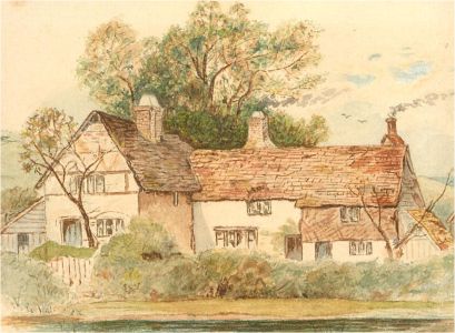 Set of Three Early 20th Century Watercolour - Cottage Studies