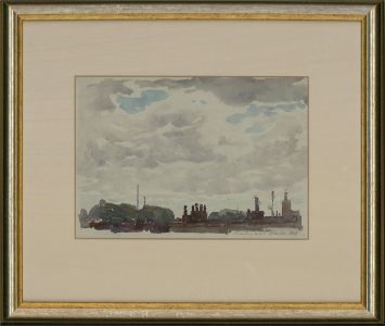 Adrian Hill PROI RBA (1895-1977) - Mid 20th Century Watercolour, Industrial View