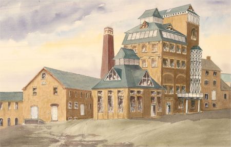 20th Century Watercolour - Hook Norton Brewery